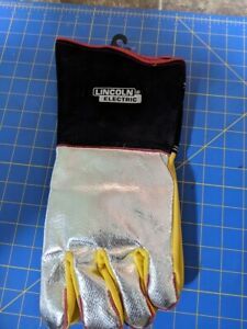 Lincoln Electric Heat Resistant Welding Gloves, Aluminized Reflective K2982-XL