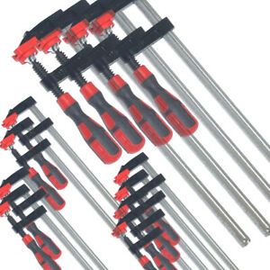 F Clamps Bar Clamp 12pc Set Quick Slide Wood clamp 4 x 150mm 4 x 300mm 600mm