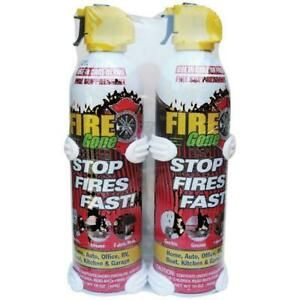 FIRE GONE 2-FG-7209 16-oz Fire Gone Suppressant with Bracket, 2 pk