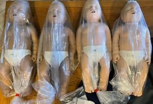 Lot of 4 Prestan Professional Infant CPR Training Manikin with Carrying Bag