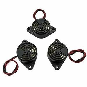 3PCS DC 3-24V 90dB Active Piezo Electronic Buzzer Beep Tone Alarm Ringer black