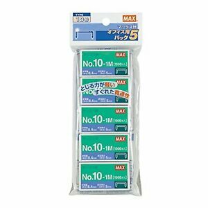 MAX No. 10-1M No. 10 Staples 1000-Count (In a Box) x 5-Pack F/S w/Tracking# NEW