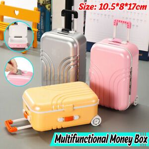 Petty Coin Money Cash Tray Box Luggage Piggy Bank For Children Toy Kids Gifts