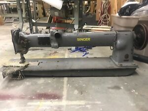 Singer 145W304 Long Arm Double Needle Walking Foot Industrial Sewing Machine 30”