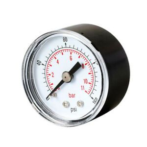 High Precision TS-Y40Z8 1/8&#034; BSPT Air Pressure Gauge 0-160 PSI 0-11bar