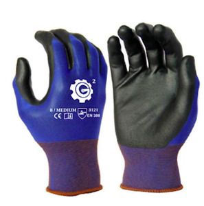 12 Pairs Medium Ultra-Thin Polyurethane Coated Nylon Safety WORK GLOVES,,