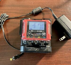 RKI GX-2009 - FOUR GAS MONITOR DETECTOR - O2/LEL/H2S/CO W/ Charger