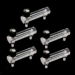 5x Oxygen Gas Air Flow Meter Measuring 0.5-5L with Valve Home Oxygen Bar
