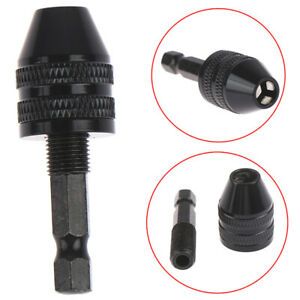 0.3-3.6mm Keyless Drill Chuck Screwdriver Impact Driver Adaptor 1/4&#034; SNWUSECJCWF