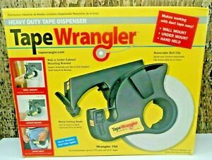New Tape Wrangler Dispenser Wall Mount Under Mount Hand Held Belt Heavy Duty