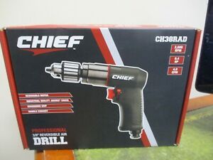 CHIEF 3/8&#034; Professional Reversible Air Drill Heavy Duty High Torque CH38RAD