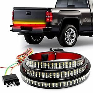 Nilight TR-03 Row 60&#034; Triple 504 LEDs Truck Tailgate Side Bed Light Bar Strip