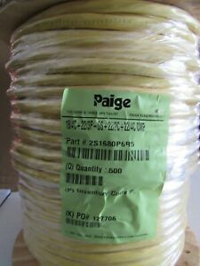 PAIGE 2S1680P6R5 22/6 Shielded 18/4 22/4 22/2 Control PLENUM Cable CMP 500ft