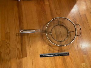 USED BOBBY FLAY Commercial Fryer Basket LARGE LOOK!  12 INCH BASKET