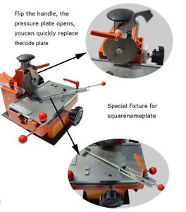 New 4mm Semi-automatic Metal Nameplate Marking Machine with Fixture Easy Operate