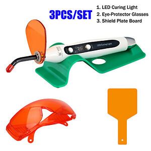 1set Dental LED Curing Light Wireless Composite Whitening Cure Lamp w/ 2 Gifts