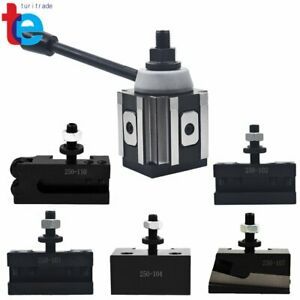 AXA Size 250-100 Set Piston Type Quick Change Tool Post Holder For Lathe 6- 12&#034;