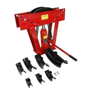 16 Ton Air Pneumatic Hydraulic Pipe Tube Bender Bending Machine Portable 8 Dies