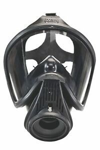 MSA 491524 Ultra Elite Hycar Respirator Facepiece, Black, Small