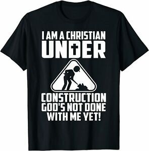 NEW LIMITED Funny Under Construction Gift T-Shirt S-3XL