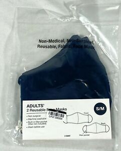 New 2 Adult S/M Reusable Masks - Brand New - Free Shipping