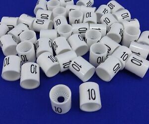 #10 Mini Slip On Size Markers Bag of 50 Retail Supply Hanger Garment Hanger