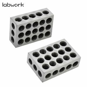 High Precision 1-2-3 Blocks 23 Holes .0002&#034; Machinist 123 Jig 1 Matched Pair