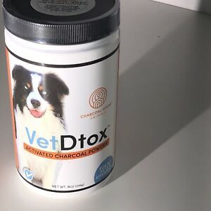 VetDtox Activated Charcoal Powder for Pets &amp; Livestock - 8oz - Exp 9/25