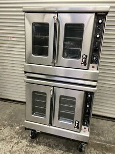 Gas Convection Ovens Double Stack Baker Depth Montague Vectaire 115 K12 #6592