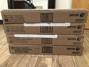 Xerox Genuine Toner Set Versant 80 &amp; 180 Press CMYK cyan magenta yellow black