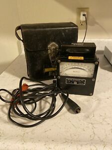 Weston Electrical Instruments Zero Corrector, AC Volts Panel Meter With Case