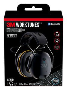 3M WorkTunes Connect Hearing Protector, Bluetooth Technology - NEW