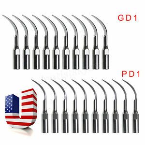 10X Dental Ultrasonic Piezo Scaler Scaling/Perio Tips Fit DTE SATELEC 135°C