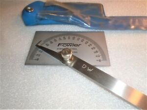 Fowler 52-450-010-0 Rectangular Head Protractor with Rectangular Head