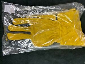 Welding Gloves / Large / Leather / Padded Liner / Mig-Stick / Unbranded