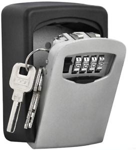 Loboo Idea Key Storage Lock Box, Outdoor High Security Wall Mounted Key Safe Box