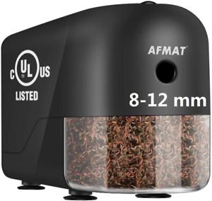 AFMAT Electric Pencil Sharpener Heavy Duty,  Large Pencils, Sharpen Evenly and