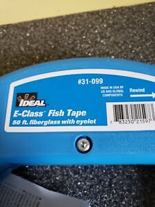 Ideal Fish Tape  50 Ft Fiberglass w/Eyelet 31-099