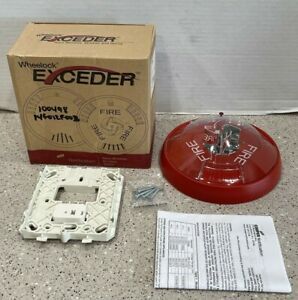 *New In Box* STRC Wheelock Exceder Strobe; Ceiling Mount; Red; FIRE; 12-24 V