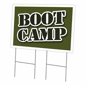 Boot Camp 24&#034; x 36&#034; Yard Sign &amp; Stake | Advertise Your Business | Stake Inclu...