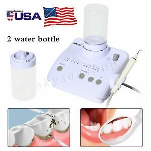 FDA&amp;CE Dental Portable Ultrasonic Piezo Scaler 2*Bottles fit Cavitron EMS tips