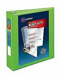 Avery-Dennison 79776 Heavy-Duty View Binder with Locking EZD Rings, Chartreu