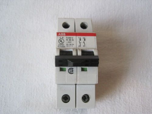 Abb s 202 u-k30 a circuit breaker, 30a, 230/400v, 2 poles for sale