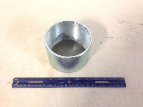 4&#034; Rigid Conduit Coupling, Rigid Steel, Galvanized Couplings, many available NEW