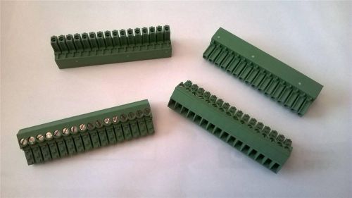 Aa50   lot of  50 pcs 1-284506-6 terminal block plug 16 pos r/a 14-30 awg 3.50mm for sale