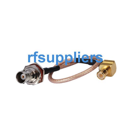 Bnc jack female bulkhead to mcx plug right angle pigtail cable rg316 15cm 6&#039;&#039;hot for sale
