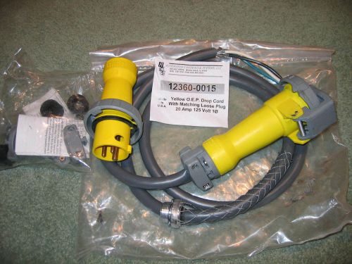 Hubbell 320c4w  w/ cord &amp; 320p4w 20a 125v automated controls 12360-00115 new for sale