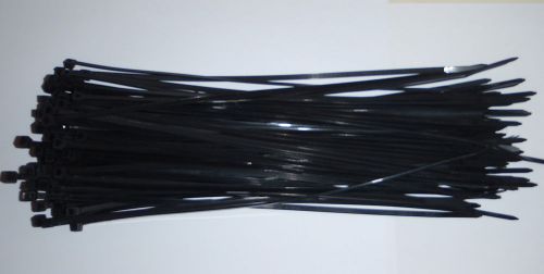 50 pc black zip tie wrap strap 4&#034; long x 1/8&#034; wide 3x100mm for sale