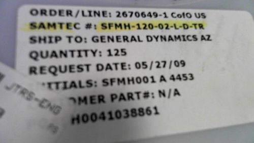 2-PCS HEADER SAMTEC SFMH-120-02-L-D-TR 12002 SFMH12002LDTR