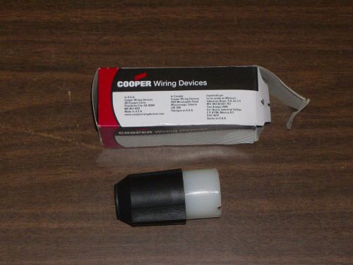 Cooper wiring 5469n 250v 20a 20 amp 6-20r plug receptacle 2 pole 3 wire new for sale